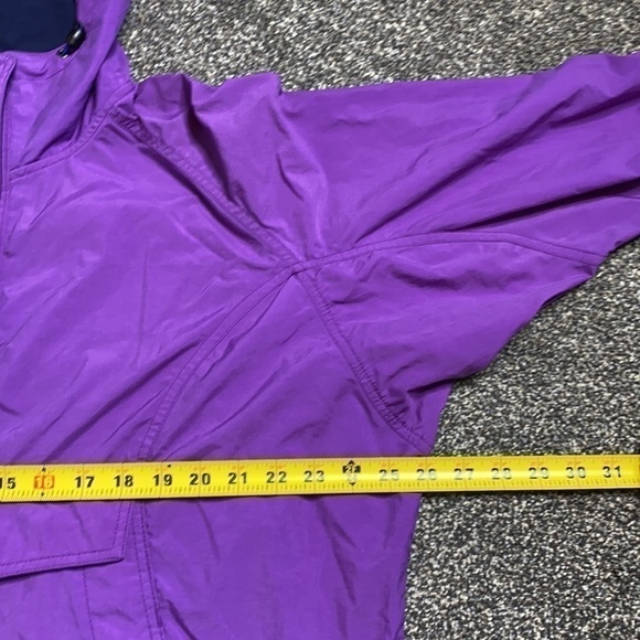 Vintage Columbia Purple Anorak Pullover Hooded Jacket Medium - Picture 9 of 14